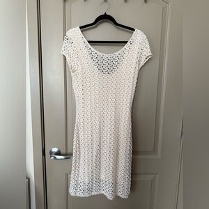 Free People Cream Crochet Dress